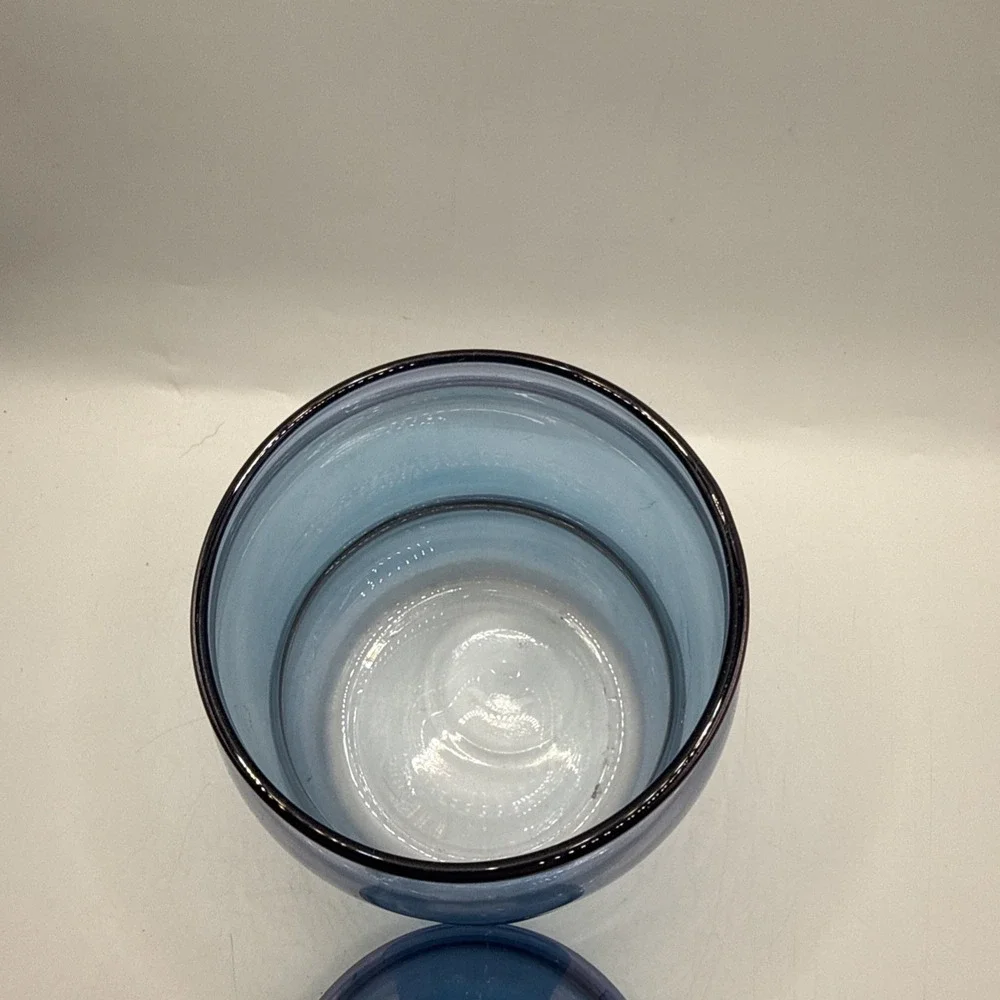 West Virginia Glass Co. blue luster